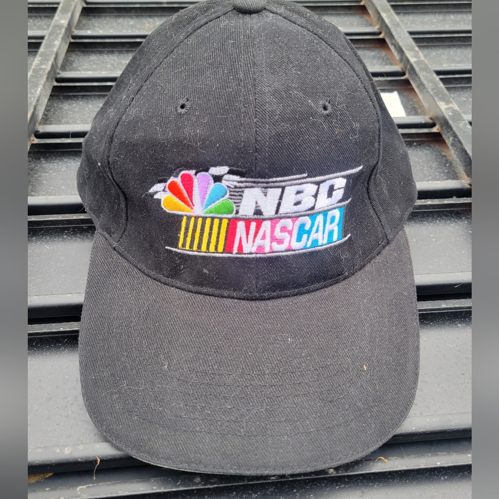 Vintage NBC NASCAR network promotion hat / cap.
